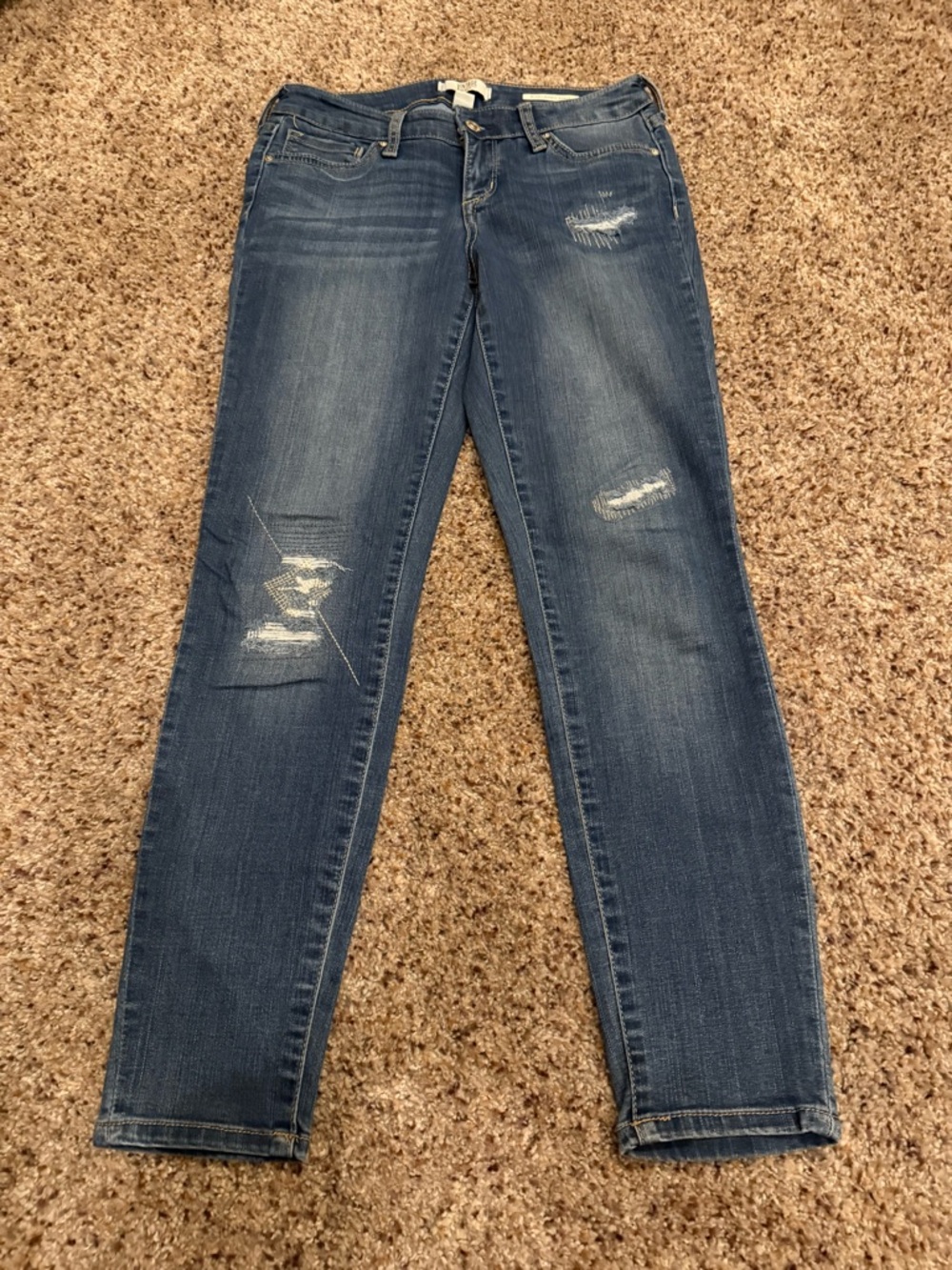 American Vintage Skinny Distressed Blue Jeans